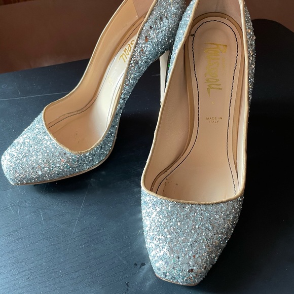 Jerome C. Rousseau glitter heels 6.5 - Picture 2 of 6